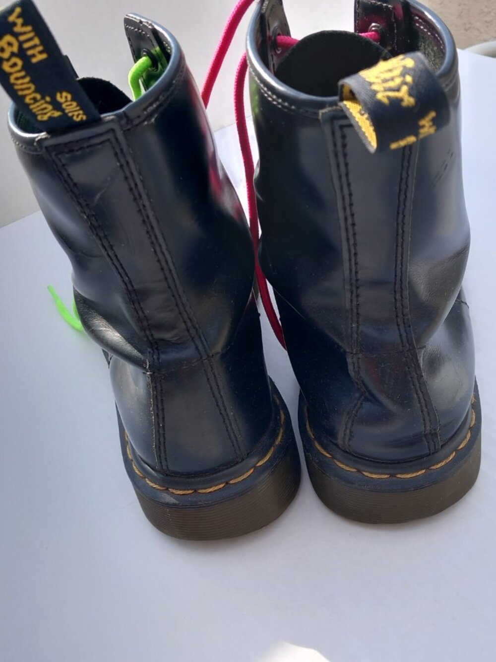 Dr. Martens Air Wair Men's 7/US Women's 6 Black Leather Hiking Boot Lace Up - Picture 4 of 15